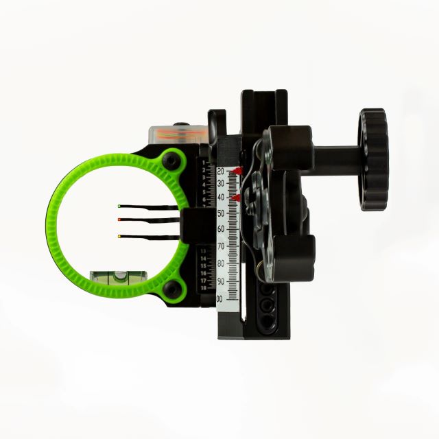 Black Gold Ascent New Black Gold Dual Trac Mountain Lite Dovetail 2 Pin .019 Green Arc Longbow - Foto 12