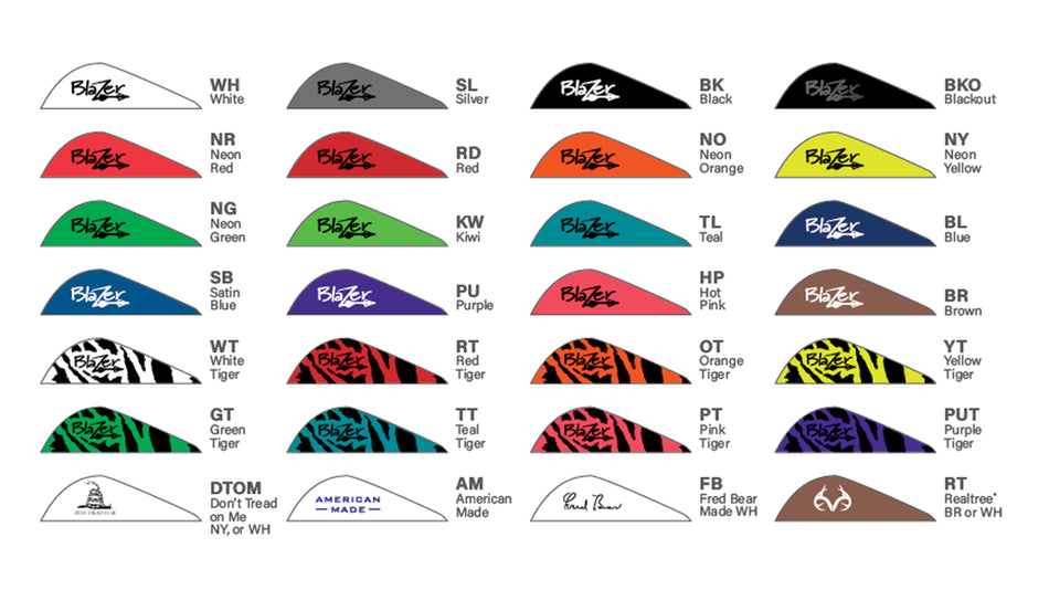 BOHNING BLAZER VANES 12 pack