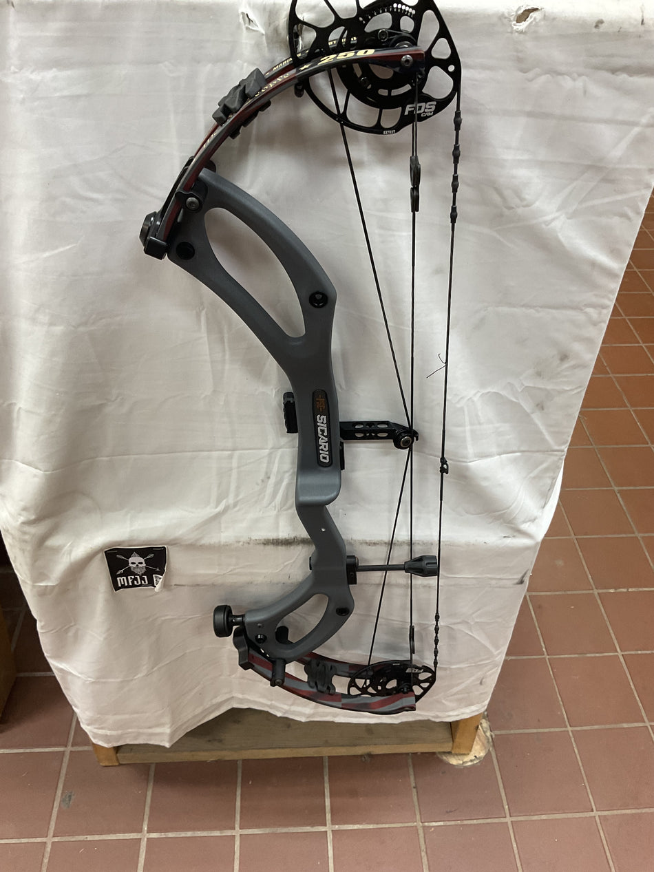 PSE Sicario FDS - RH/Gray 250/70 - #PSFDSRH250G70 - 3 - USED BOW!!!