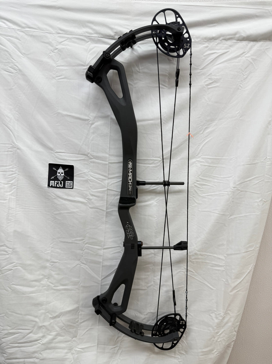 PSE MACH 34 DS S2 - RH/CHARCOAL/70 - #PM34CH70 - 1 - USED BOW!!!