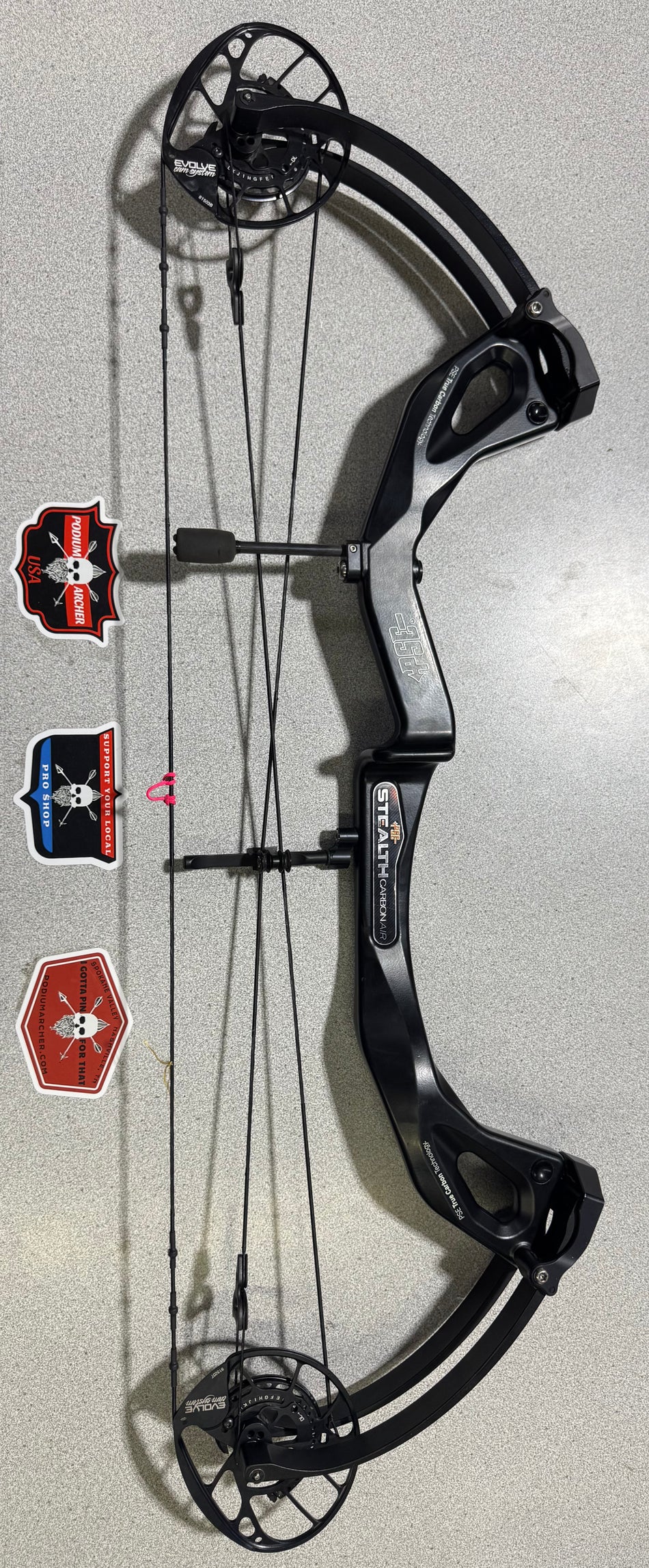 PSE Stealth Carbon Air 33 - RH/BLACK/60# -2965- USED BOW