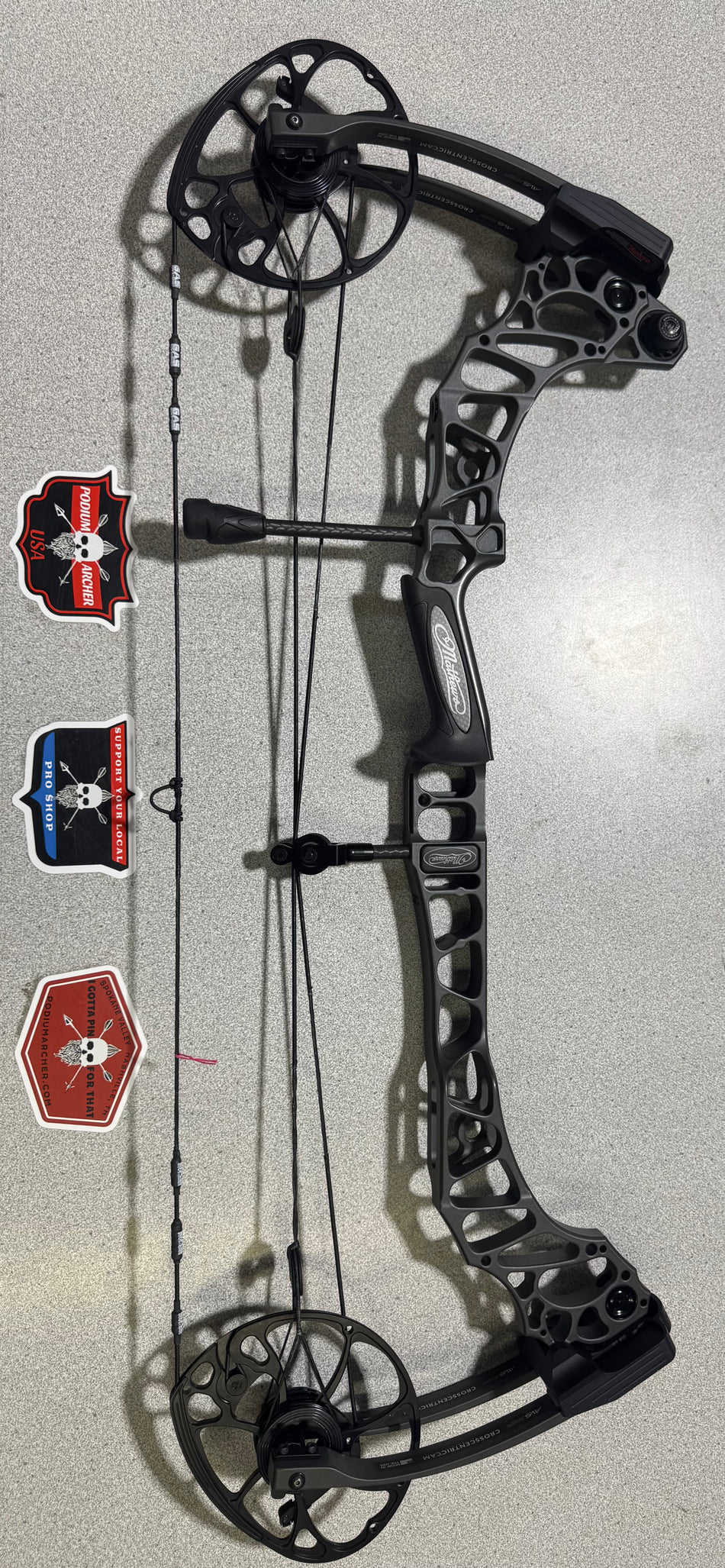 MATHEWS VERTIX RH/GRAY/75 -1630- USED BOW