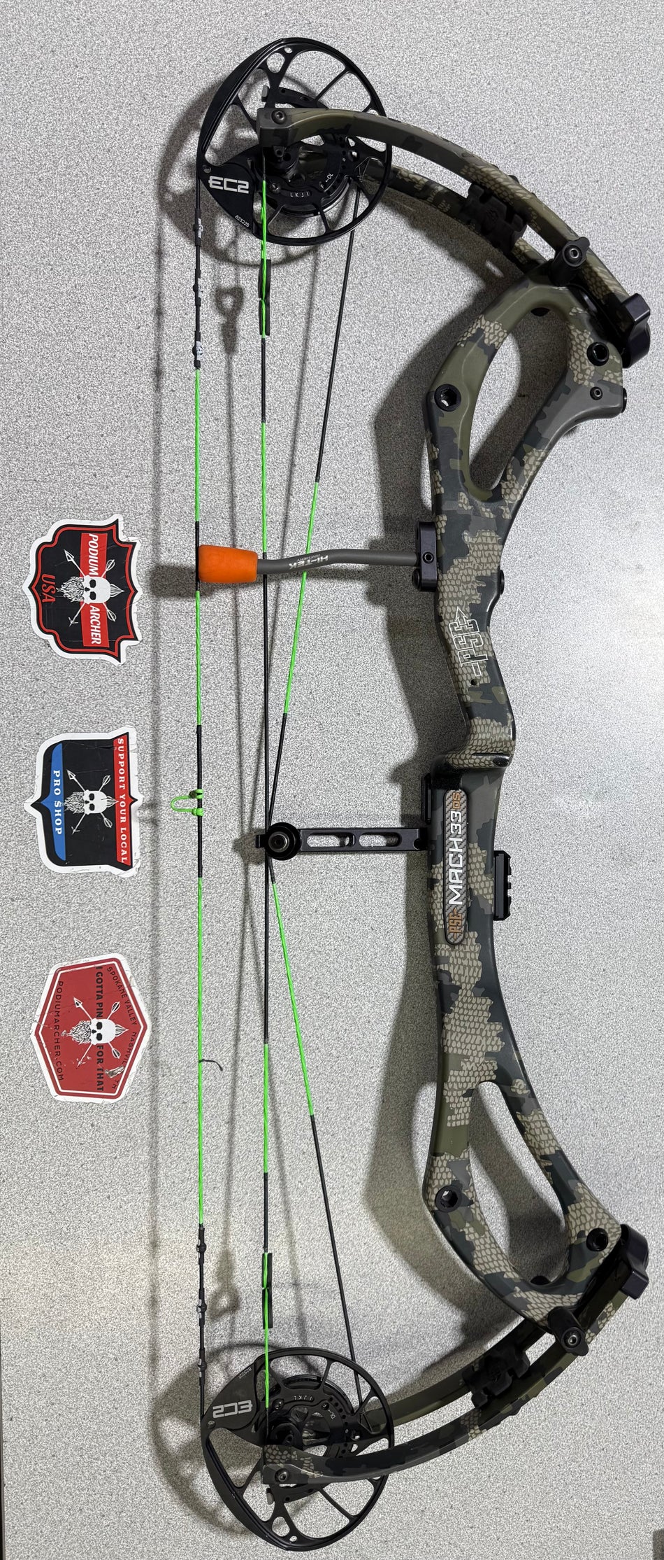 PSE MACH 33 DS - RH/KUIU VERDE/80 - #PM33KV80-2 - USED BOW!!!