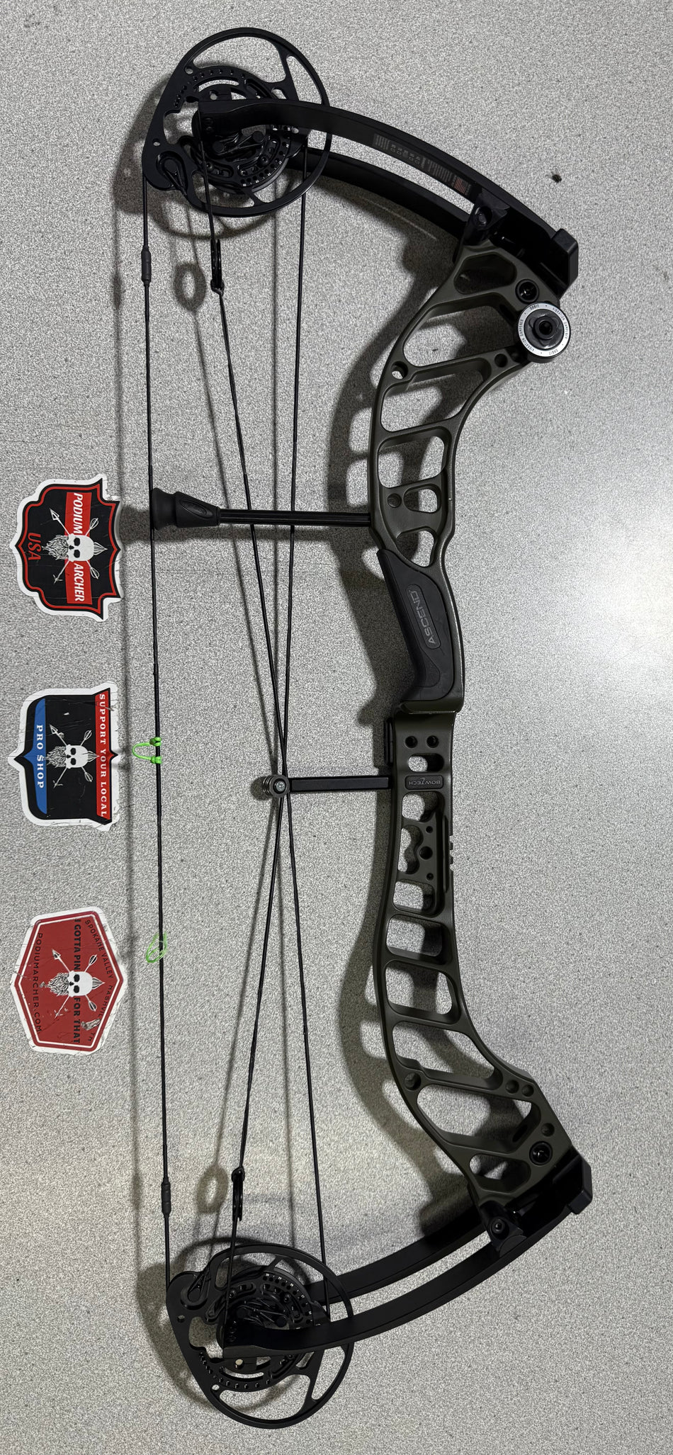 BOWTECH ASCEND - RH/OD,BLACK/60 - BTARHODBL60-1 - USED BOW