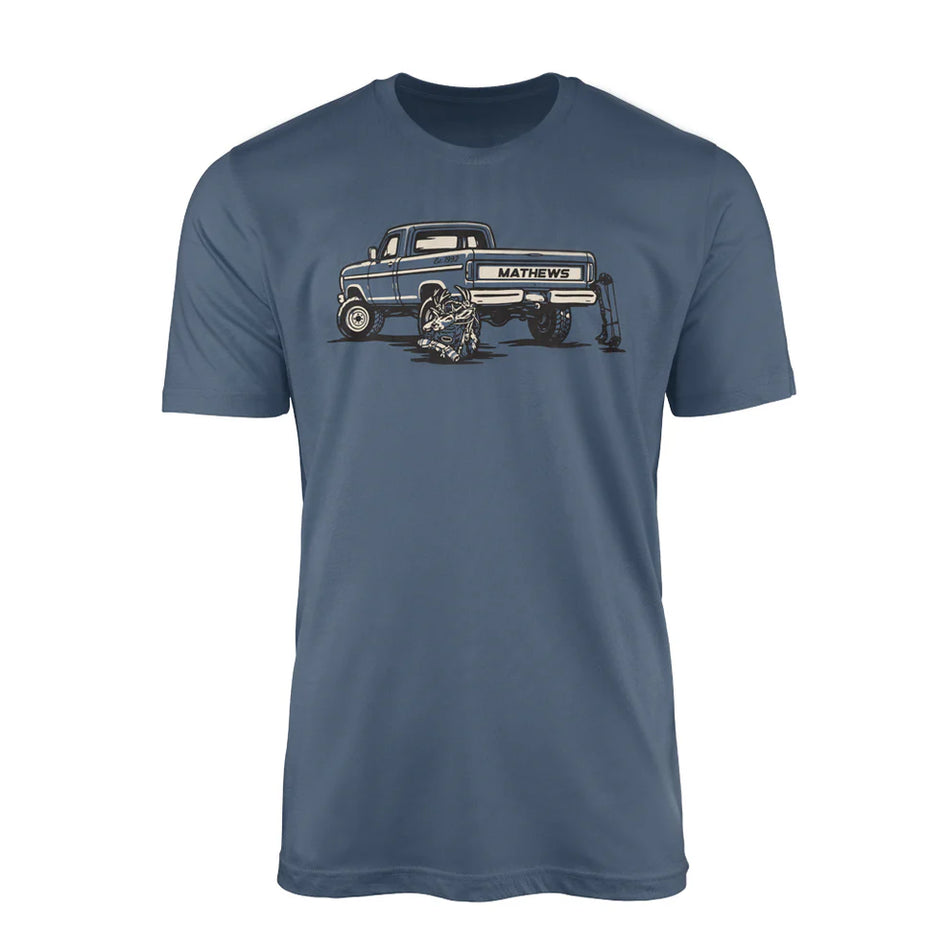 MATHEWS CARGO TEE BLUE