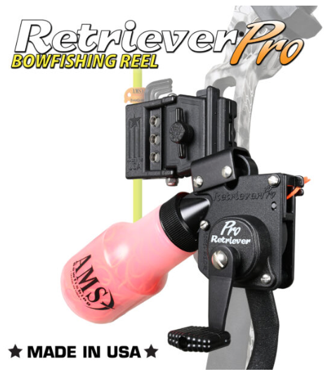 bow fishing rod and reel Summit Silver (Mount not included) The 25 yards of 200 pound braided Dacron line is easy to track and is stacked in the bottle rather than wound on a drum or spool A fishing reel is an