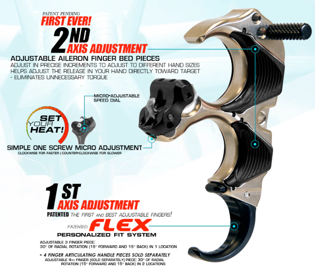 T.R.U. BALL Aileron HBC Flex Release - Thumbnail 4