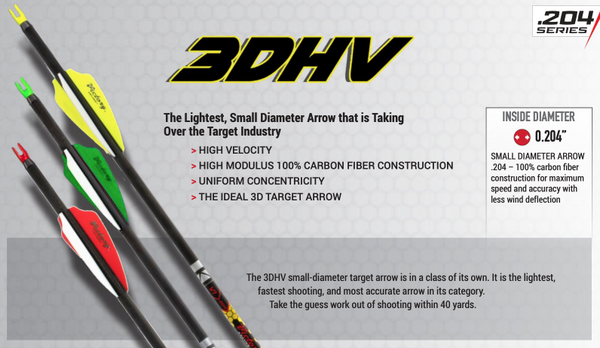 Victory 3DHV ELITE SHAFTS (12 pack) – Podium Archer