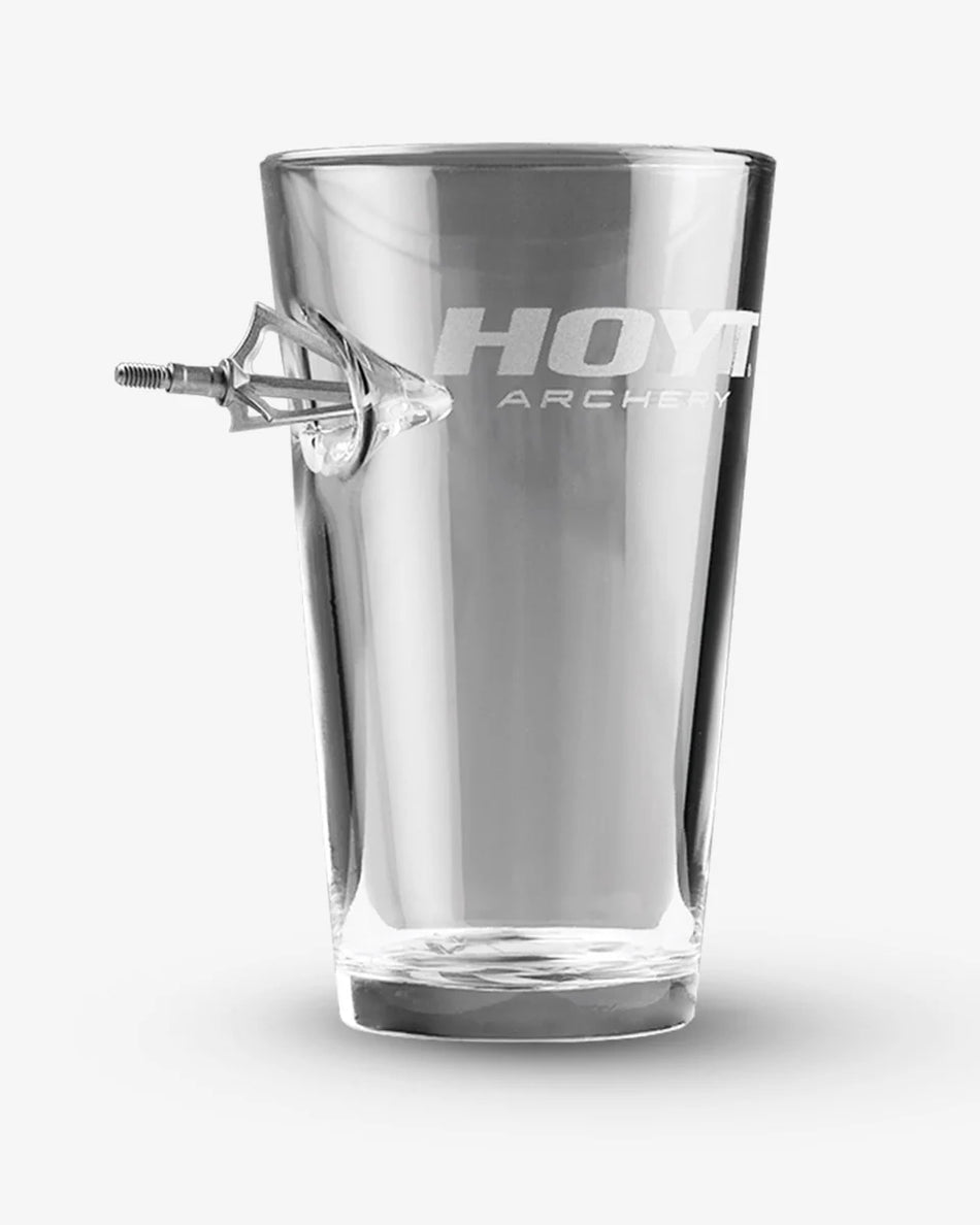 HOYT TAGGED OUT ROCKS GLASS/ PINT GLASS