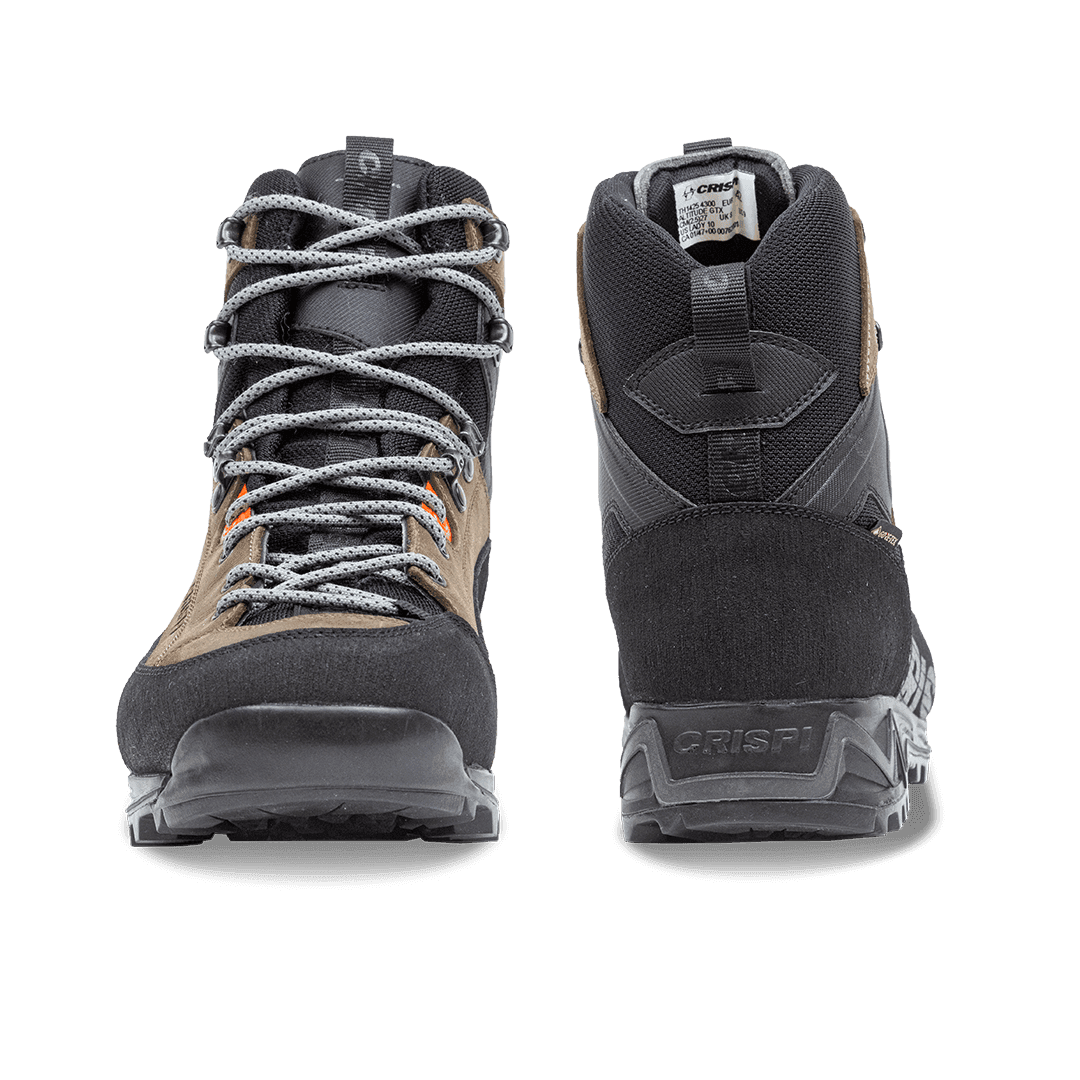 Crispi Altitude non-insulated hunting boot in Brown — front and back view