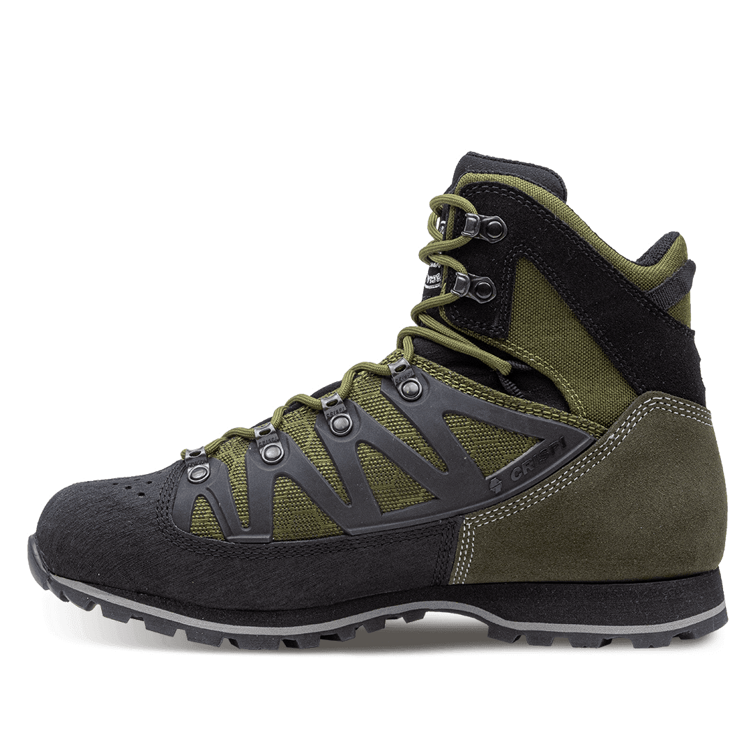 Crispi Thor II non-insulated hunting boot in Olive — interior lining and comfort collar detail