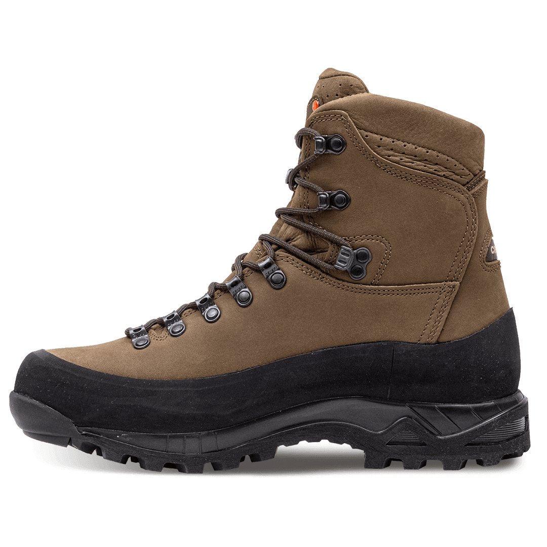 Crispi Nevada non-insulated hunting boot in Brown — interior lining and comfort collar detail