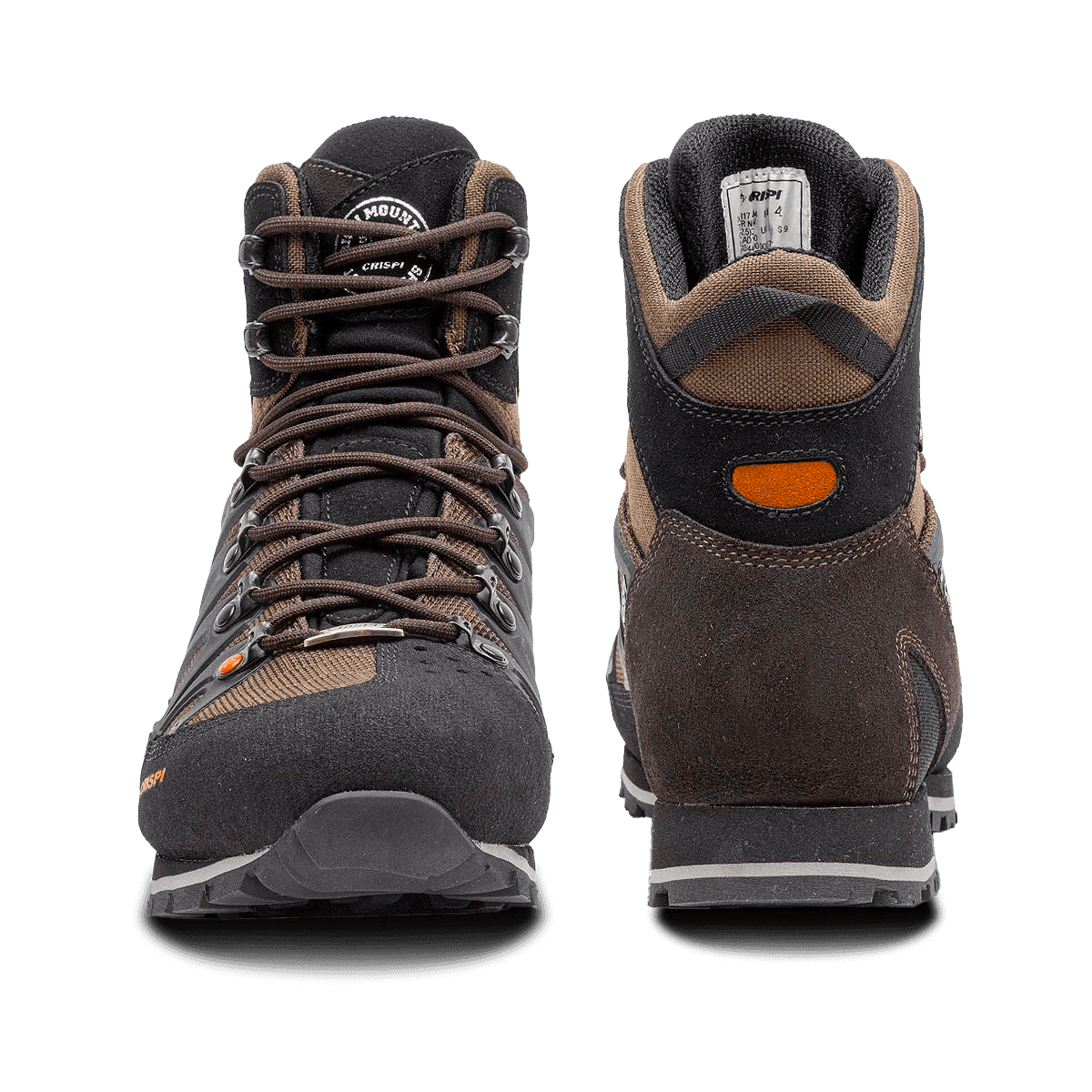 Crispi Thor II non-insulated hunting boot in Brown — front and back view