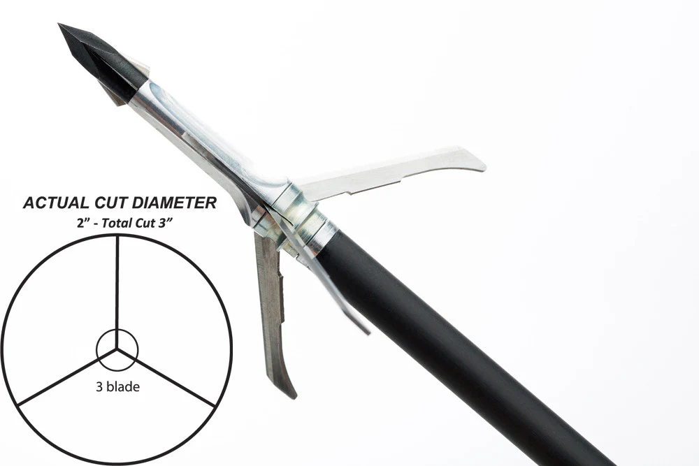 Grim Reaper Archery Razortip Mechanical Broadheads - Thumbnail 4