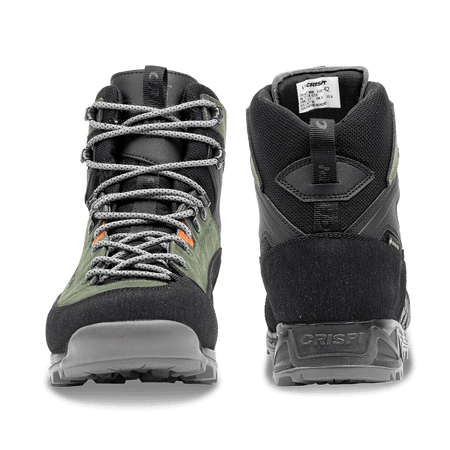 Crispi Altitude non-insulated hunting boot in Olive — front and back view