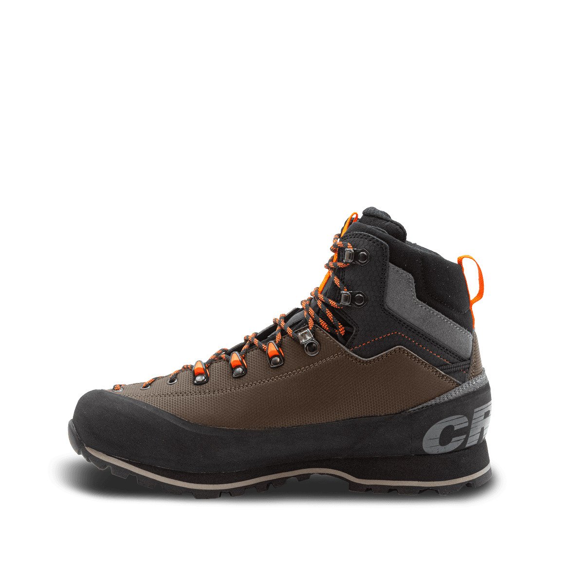 Crispi Alpine Lite non-insulated hunting boot in Brown — side detail shot