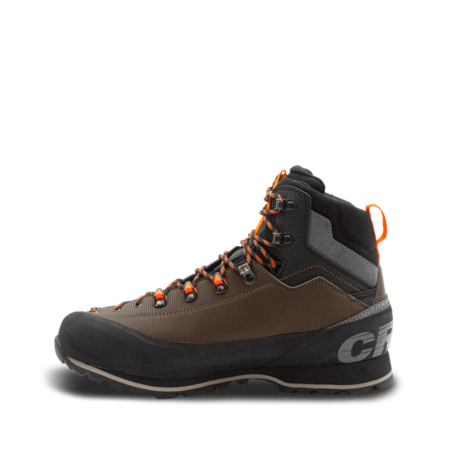 Crispi Alpine Lite non-insulated hunting boot in Brown — side detail shot