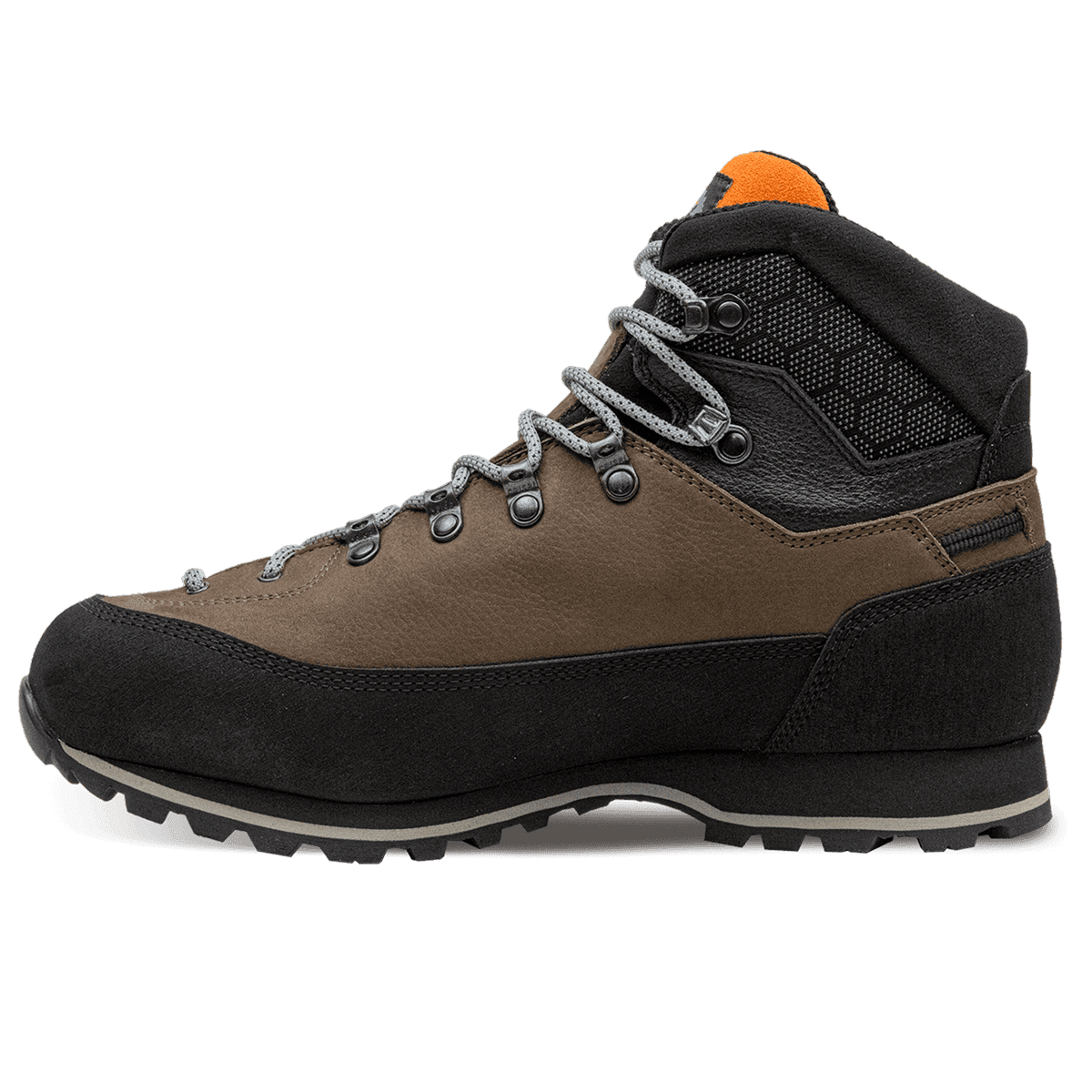 Crispi Lapponia Lite non-insulated hunting boot in Brown — side profile view