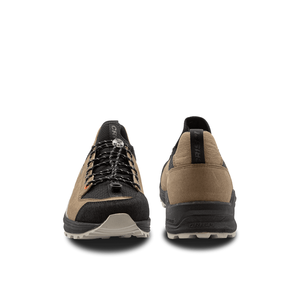 Crispi Attiva II non-insulated hunting boot in Brown (Hazelnut) — front and back view