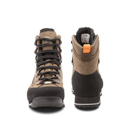 Crispi Summit II non-insulated hunting boot in Almond — front and back view