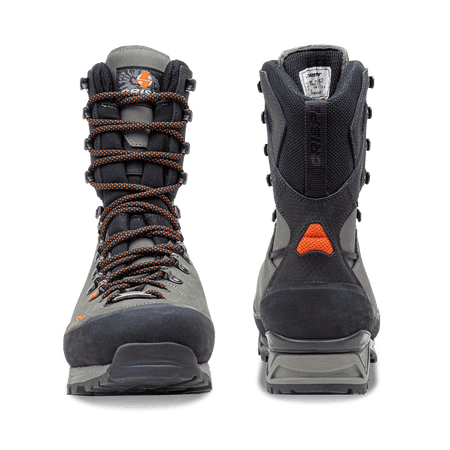 Crispi Briksdal Pro insulated hunting boot in Grey — front and back view