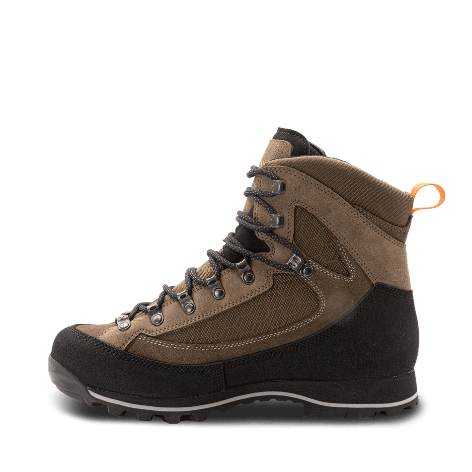 Crispi Summit II non-insulated hunting boot in Almond — rear heel view