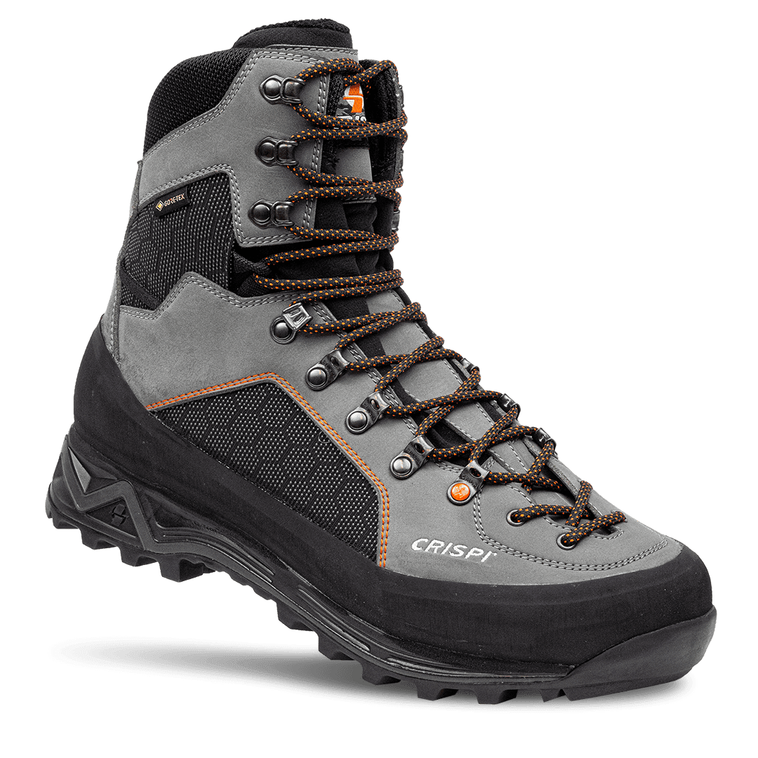 Crispi Briksdal Mtn non-insulated hunting boot in Grey/Black — product studio shot