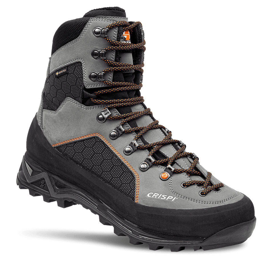 Crispi Briksdal Mtn non-insulated hunting boot in Grey/Black — product studio shot