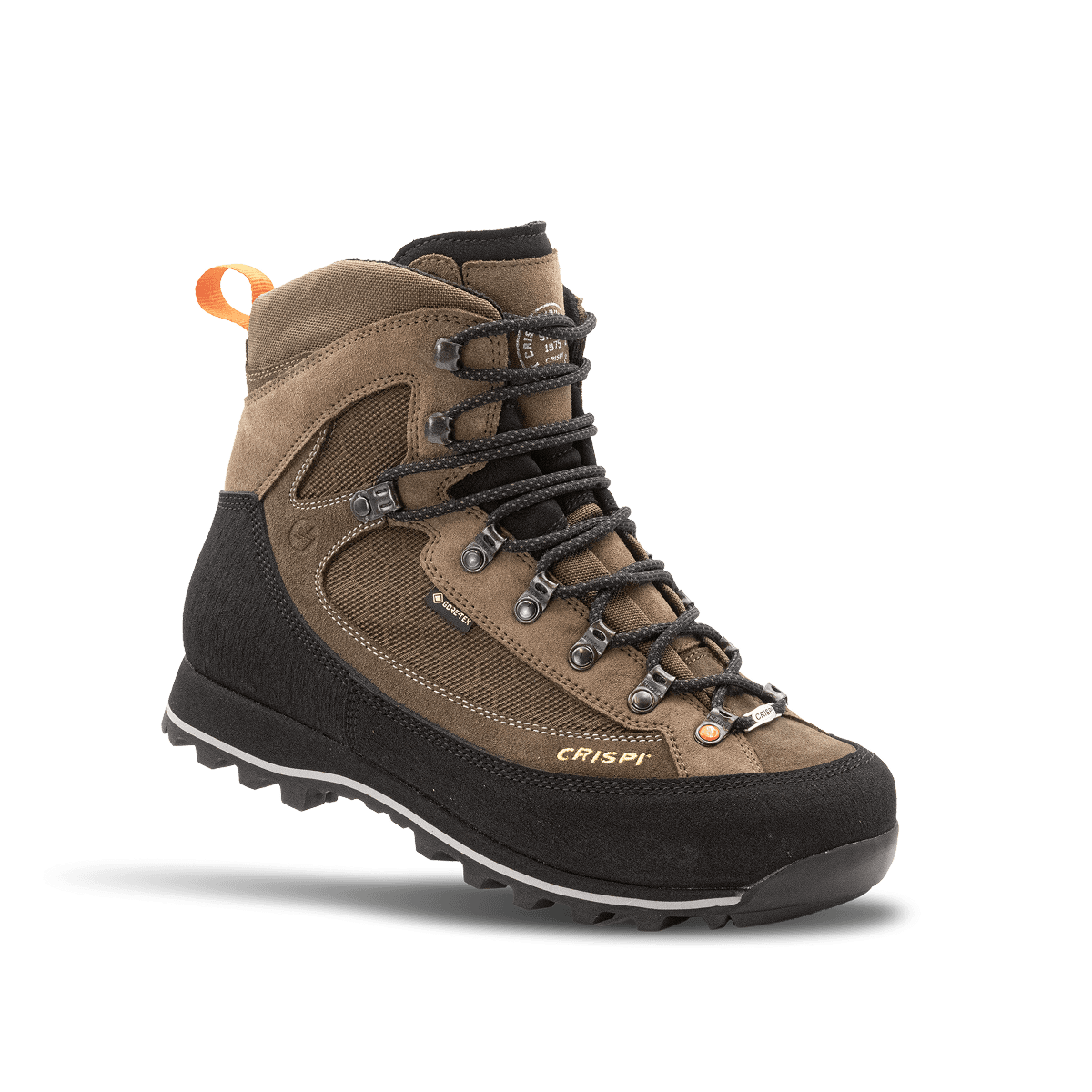 Crispi Summit II non-insulated hunting boot in Almond — front three-quarter view