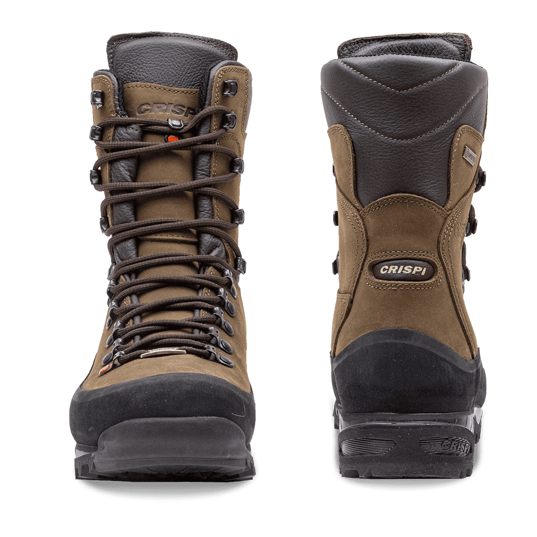 Crispi Guide non-insulated hunting boot in Brown — front and back view