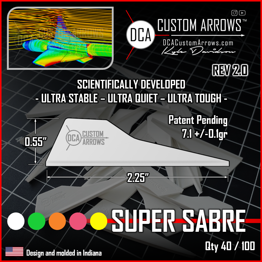 DCA Super Sabre Vanes / Original or Mini / 100 pack