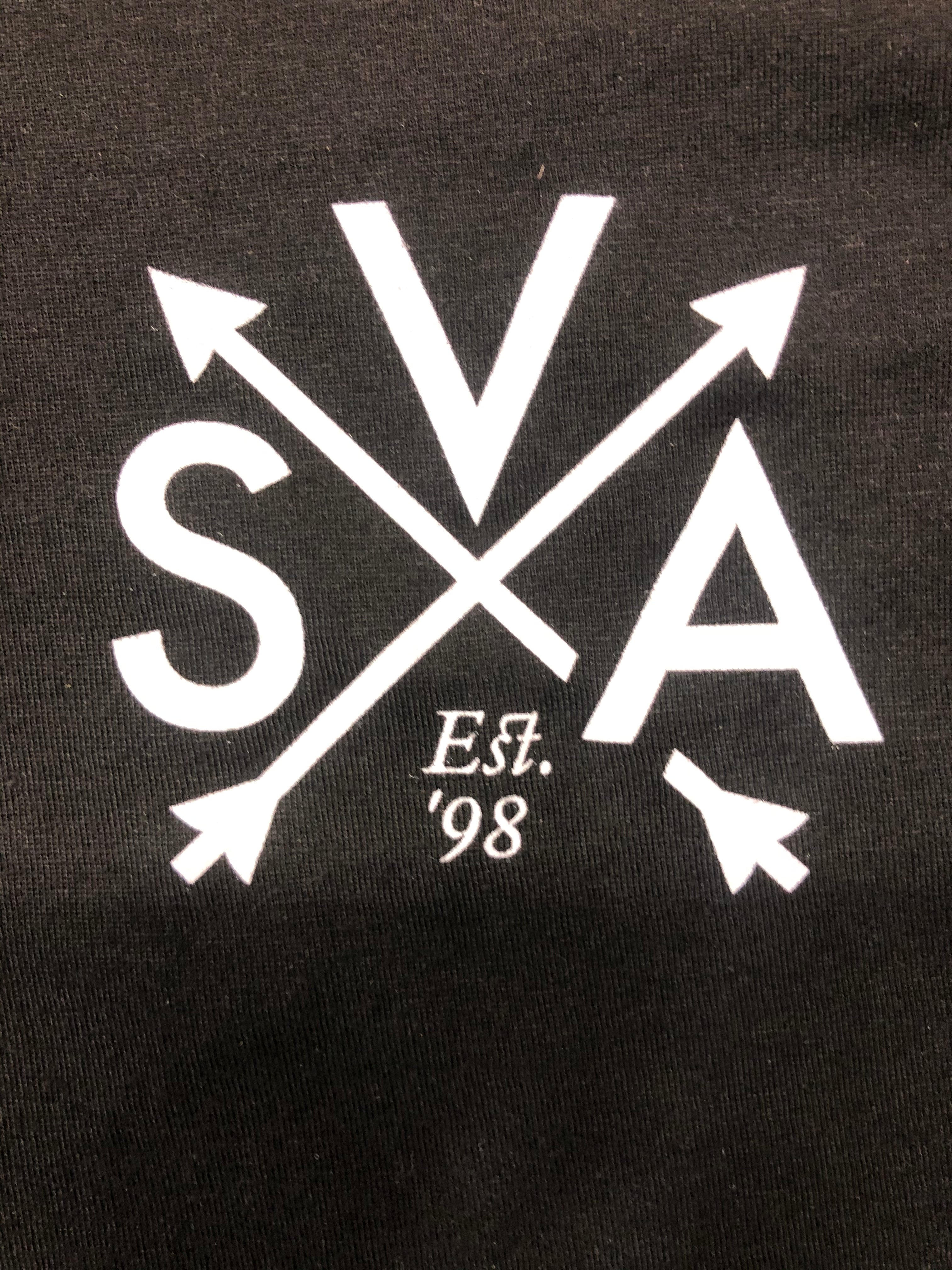 SVA SPOKANE VALLEY ARCHERY Royal Crossed-Arrows Short Sleeve T-Shirt