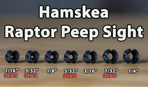 Hamskea RAPTOR PEEP Sight (Black)(Multiple Sizes)