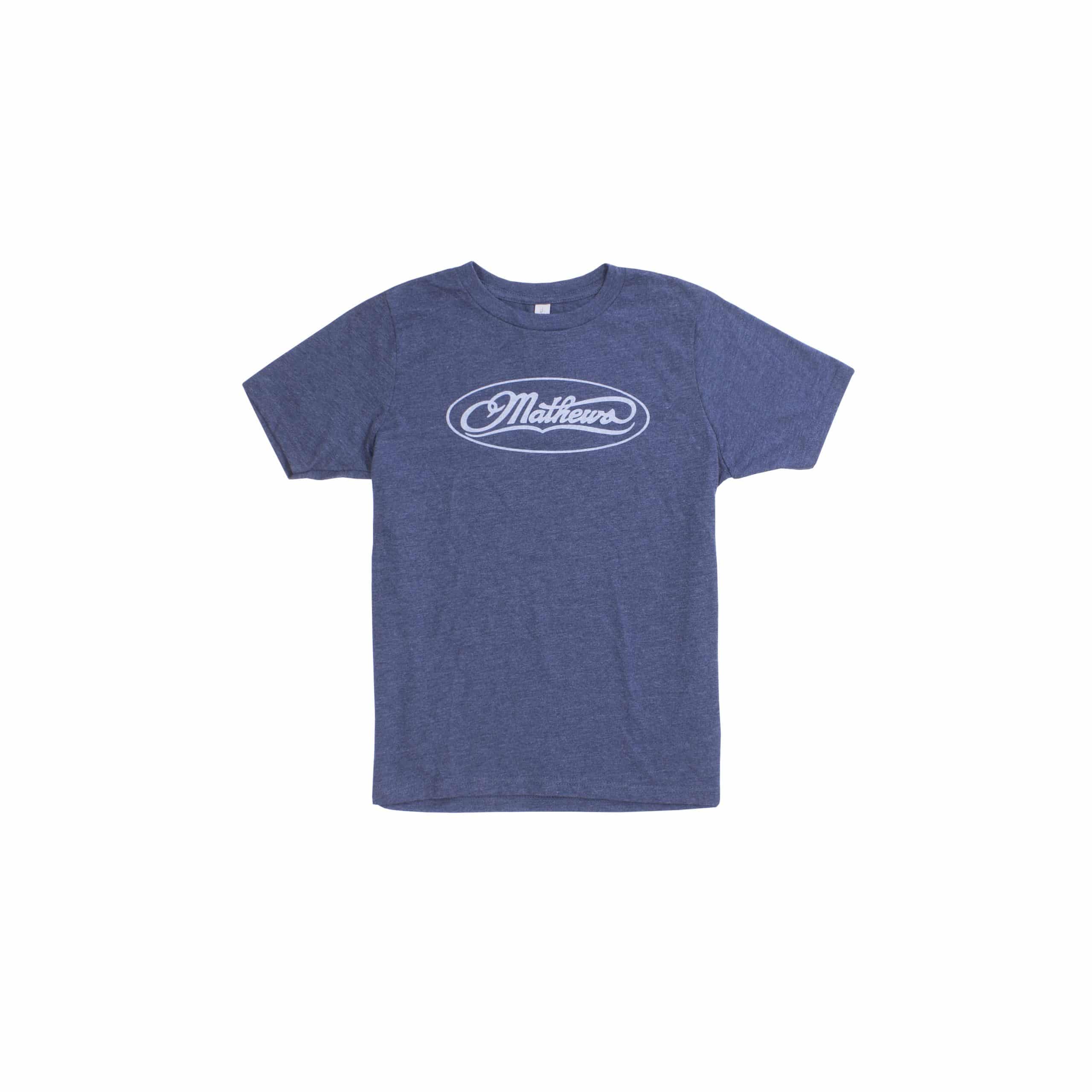 Mathews Youth Blue Logo T Shirt